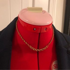 Vintage Gold Tone Chain Necklace 16”